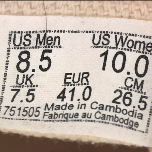 Vans Mens Checkerboard Slip-On Shoes - Red and White - Picture 2 of 6